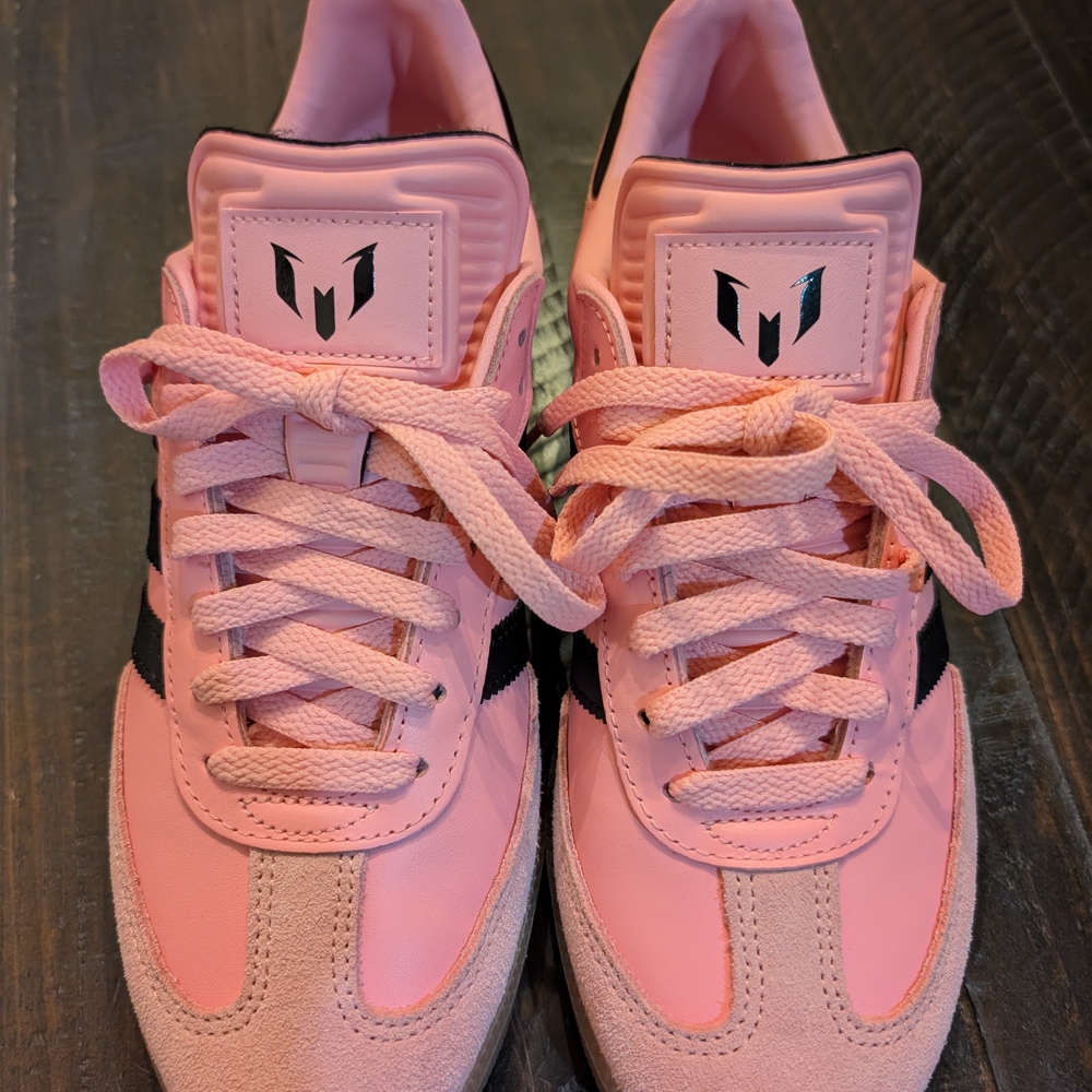 Adidas Pink and Black Sneakers Samba